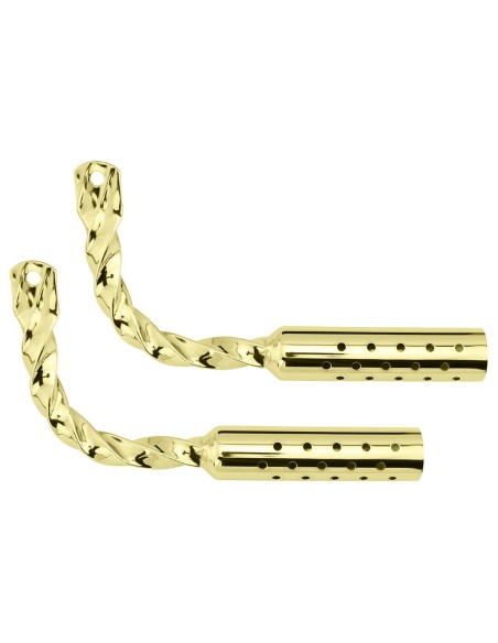 Twisted Muffler W/Holes Gold.